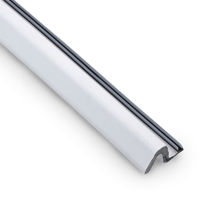 Door kerf weatherstripping